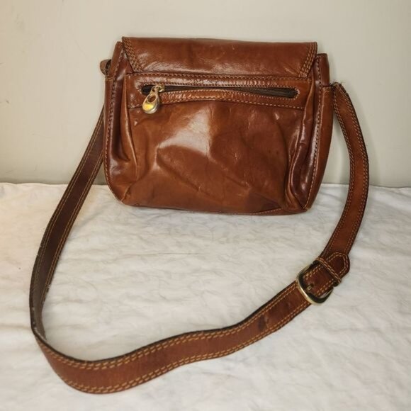 Engs Burg VTG 70s leather shoulder purse - Picture 2 of 15